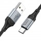 HOCO Кабел “X102 Fresh” PD27W USB към Type-C (1M) - Черен