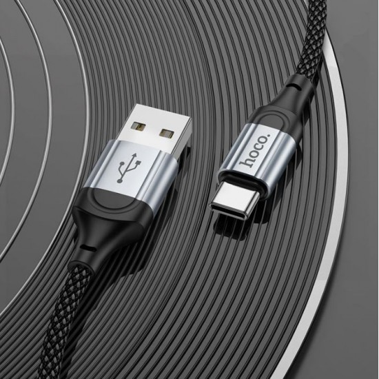HOCO Кабел “X102 Fresh” PD27W USB към Type-C (1M) - Черен
