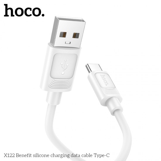 HOCO кабел X122 60W USB към Type-C (1M) - Бял