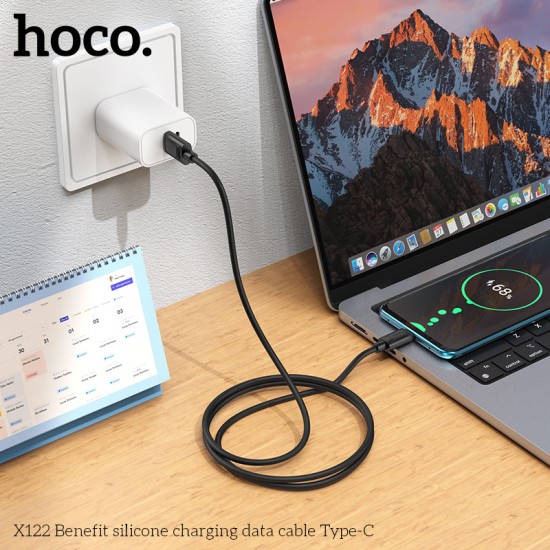 HOCO кабел X122 60W USB към Type-C (1M) - Бял