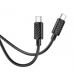 HOCO кабел X88 60W TYPE-C към Type-C (1M) - Черен
