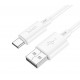 HOCO Кабел X88 USB към TYPE-C, 3A, 2M - Бял