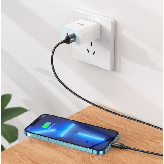 HOCO Кабел “X89 Wind” USB към Lightning (1M) - Черен