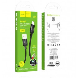 HOCO Кабел “X89 Wind” USB към Lightning (1M) - Черен