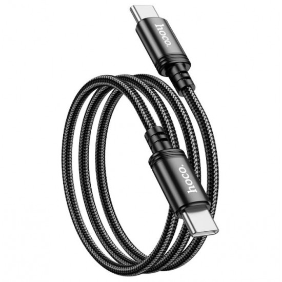 HOCO Кабел “X89 Wind” Type-C  to Type-C (1M) - Черен