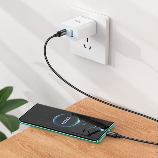 HOCO Кабел “X89 Wind” Type-C  to Type-C (1M) - Черен