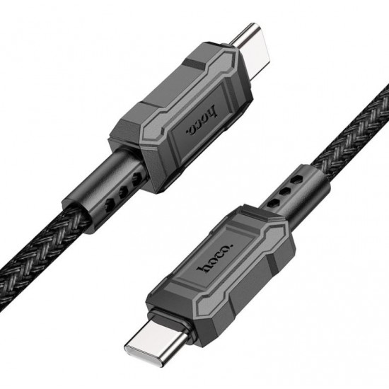 Кабел HOCO X94 Fast 60W Type-C към Type-C 1M - Черен