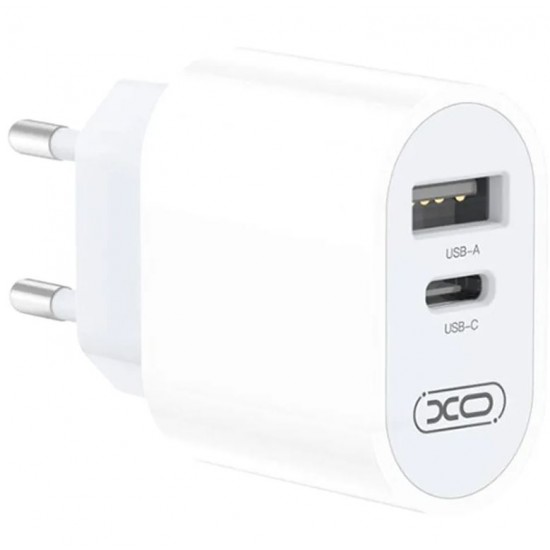 XO-L97 Адаптер с изх. USB-C+USB 2.4A 