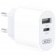 XO-L97 Адаптер с изх. USB-C+USB 2.4A 