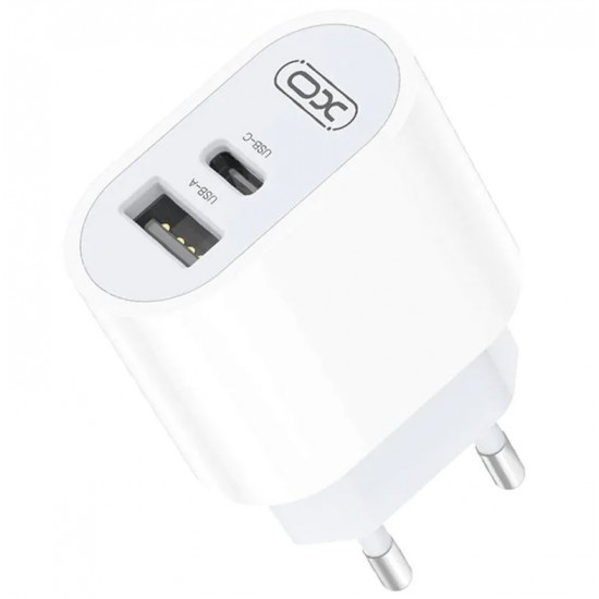 XO-L97 Адаптер с изх. USB-C+USB 2.4A 