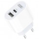 XO-L97 Адаптер с изх. USB-C+USB 2.4A 