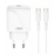 XO L141 PD20W Зарядно с Кабел TYPE-C към TYPE-C 1M