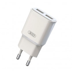 XO-L92C Адаптер с 2 изх. USB 2.4A - Бял