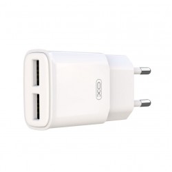 XO-L92C Адаптер с 2 изх. USB 2.4A - Бял