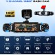 Y108 4-канален видеорегистратор 1080P – 360° Dashcam с GPS, 4 камери, 3.16" дисплей, нощно виждане