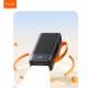 TUGII Външна батерия Y400 40000mAh, 22.5W с вградени кабели и LED фенер – Черна
