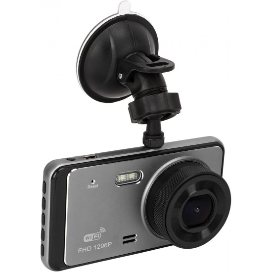 Y6 WIFI Автомобилен видеорегистратор предна и задна камера с WiFi, 1080P, нощно виждане, паркинг мониторинг и 170° широк ъгъл