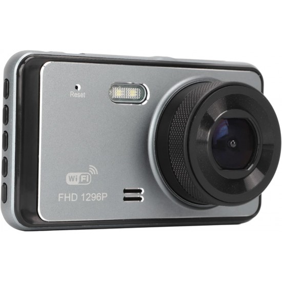 Y6 WIFI Автомобилен видеорегистратор предна и задна камера с WiFi, 1080P, нощно виждане, паркинг мониторинг и 170° широк ъгъл