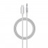 LDNIO LS-Y82c Кабел Aux USB-C към 3.5mm жак 2M - Бял 