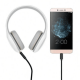 LDNIO LS-Y82c Кабел Aux USB-C към 3.5mm жак 2M - Бял 