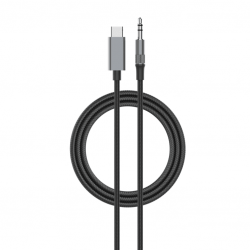 LDNIO LS-Y81c Кабел Aux USB-C към 3.5mm жак 1M - Черен