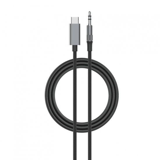 LDNIO LS-Y81c Кабел Aux USB-C към 3.5mm жак 1M - Черен