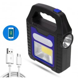 YD-878A Преносим соларна лампа/фенер COB LED работна лампа Факел Power Bank Водоустойчив USB акумулаторен външен къмпинг Авариен прожектор