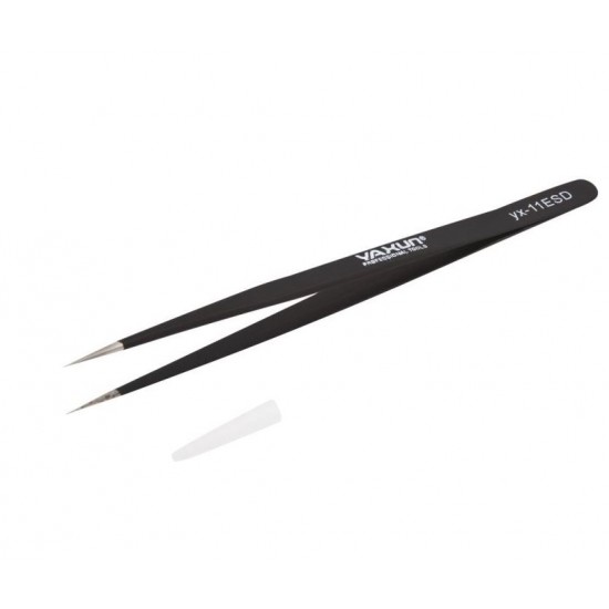  YAXUN 11ESD – Антистатична пинсета права, 14 см