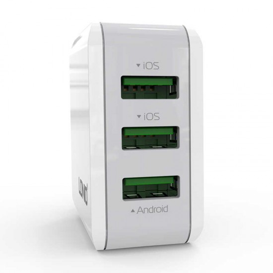 220V С 3 - изхода USB LDNIO A3301 3.1A USB Lightning
