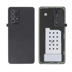 Капак батерия за Samsung A52 5G+стъкло за кам. - Черен