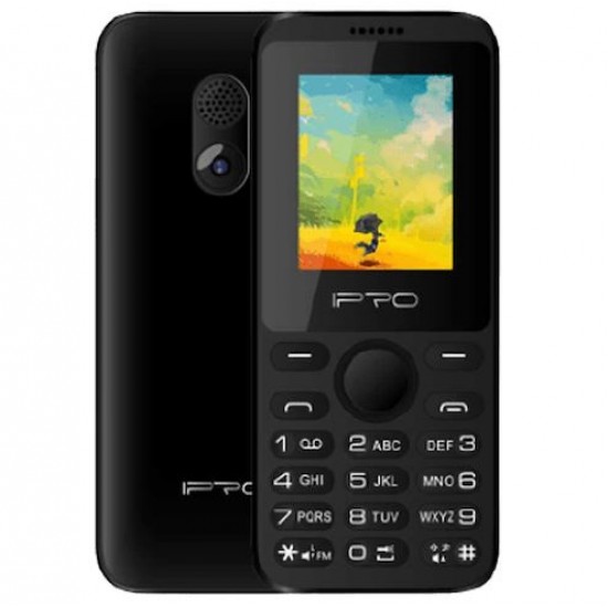 Мобилен телефон IPRO A6MINI+БГ МЕНЮ /2G/32+32MB/1.77inch/0.08MP/800mAh/Dual Sim/5V 500mAh/Фенер - Черен