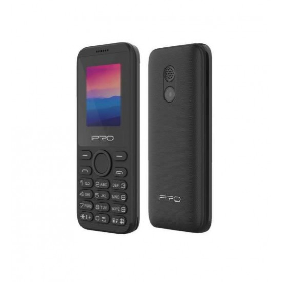 Мобилен телефон IPRO A6MINI+БГ МЕНЮ /2G/32+32MB/1.77inch/0.08MP/800mAh/Dual Sim/5V 500mAh/Фенер - Черен