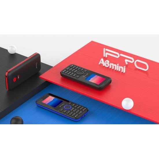 Мобилен телефон IPRO A6MINI+БГ МЕНЮ /2G/32+32MB/1.77inch/0.08MP/800mAh/Dual Sim/5V 500mAh/Фенер - Черен