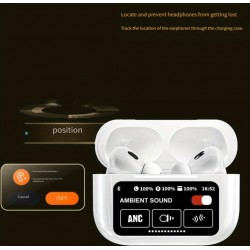 A9 Pro ScreenPods Слушалки безжични ,сензорен смарт екран ANC/ENC, двоен микрофон 500mAh