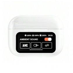 A9 Pro ScreenPods Слушалки безжични ,сензорен смарт екран ANC/ENC, двоен микрофон 500mAh