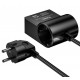 Разклонител HOCO AC33 – 1 контакт, 2×USB-C, 1×USB-A, PD 30W, 2500W, кабел 1.5 м