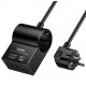 Разклонител HOCO AC33 – 1 контакт, 2×USB-C, 1×USB-A, PD 30W, 2500W, кабел 1.5 м