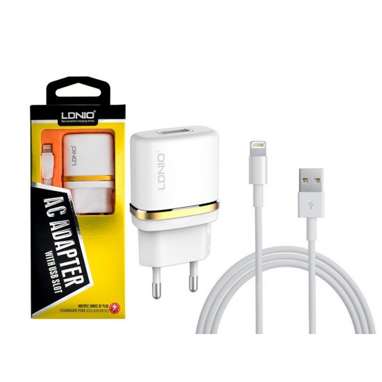 Зарядно 220V DL-AC50 LDNIO 2в1 Lightning