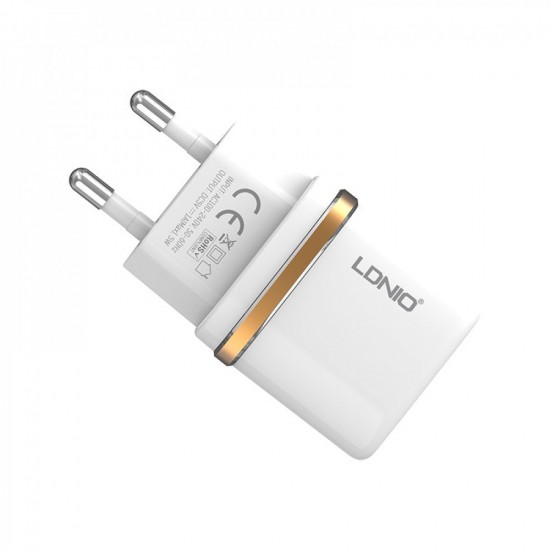 Зарядно 220V DL-AC50 LDNIO 2в1 Lightning