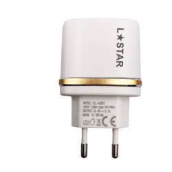  220V DL-AC52 Type-C 2.4А L✮Star Зарядно c двойно USB