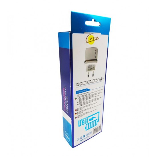  220V DL-AC52 Type-C 2.4А L✮Star Зарядно c двойно USB