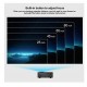 ARD814 Led преносим проектор, поддържа 1080P, 20-80 инча прожекционен екран, може да чете U диск, мобилен твърд диск, Tf карта, AV и DVD, Set-Top Box, перфектна система за домашно кино, черен