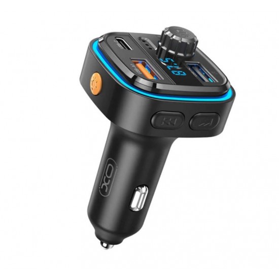 FM трансмитер XO BCC08, USB x2, USB-C, MP3, Bluetooth 5.0