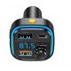 FM трансмитер XO BCC08, USB x2, USB-C, MP3, Bluetooth 5.0