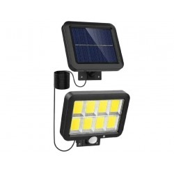 BK-128-8 COB 8 Диодна Лампа за улично осветление със соларен панел и датчик за движение