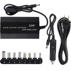 HX-100 с 8 конектора 100W универсално зарядно за лаптоп от алуминиева сплав, зарядно устройство за лаптоп, 110-240 V за домашна употреба в кола