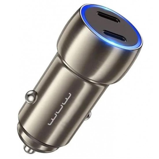 WUW C190 12V Адаптер кола 40W двоен изход 2xUSB-C 