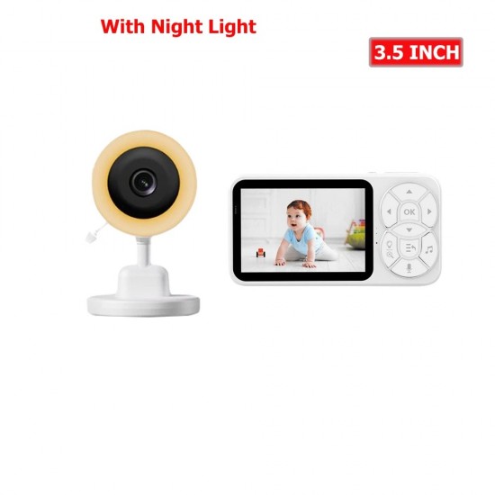 C4L RGB Бебефон с камера 3.5"/2.8" LCD, 2.4G безжичен, нощно виждане, двупосочно аудио и температурен сензор