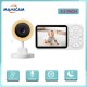 C4L RGB Бебефон с камера 3.5"/2.8" LCD, 2.4G безжичен, нощно виждане, двупосочно аудио и температурен сензор