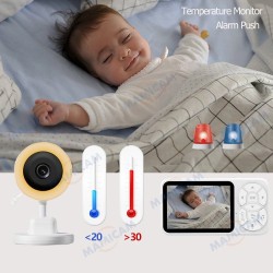 C4L RGB Бебефон с камера 3.5"/2.8" LCD, 2.4G безжичен, нощно виждане, двупосочно аудио и температурен сензор